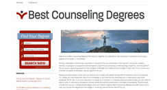 Desktop Screenshot of bestcounselingdegrees.net